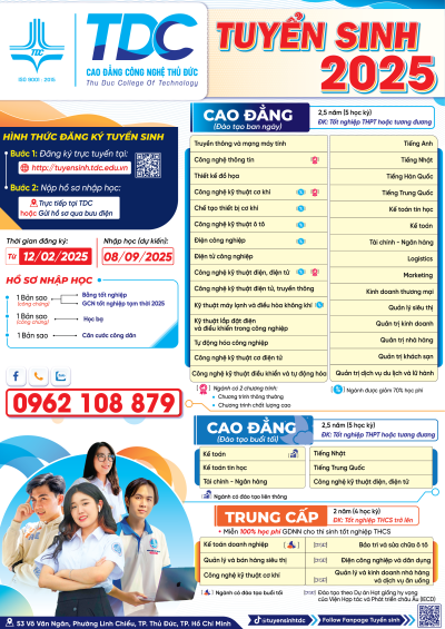 Thông báo tuyển sinh 2025
